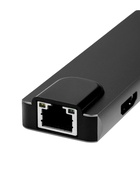 УЦЕНКА Type-C-разветвитель (HUB), HDMI/USB3.0/USB3.0/RJ45/PD, 60 ВТ, 3 А, кабель 13.5 см, серый 10 11085024