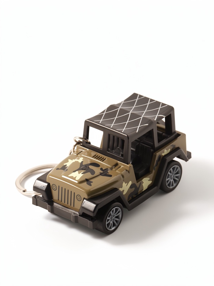 Брелок «Военный джип», 8×4×4.2 см, инерционный