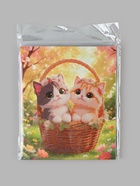Алмазная мозаика «Котики в корзинке» 21×25 см, с мольбертом - Фото 3