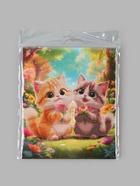 Алмазная мозаика « Котики с цветами» 21×25 см, с мольбертом - Фото 3