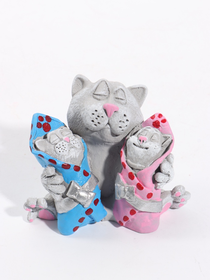 Фигурка декоративная «Кот Батя», 6×8.6×7.5 см