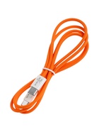 Кабель VIXION PRO VX-06c, Type-C -Type-C, 60 Вт, 3 А, 1 м, текстильный, оранжевый - Фото 7