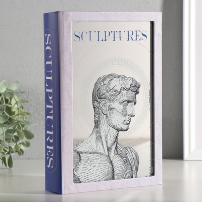 УЦЕНКА Сейф-книга дерево, кожзам, зеркало «Греческая скульптура» 24×16×5 см
