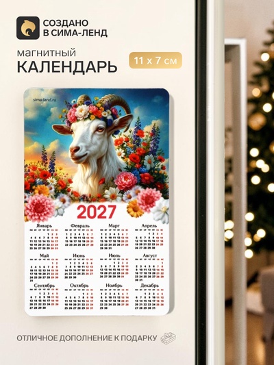 Магнит с календарем «Символ года 2027»