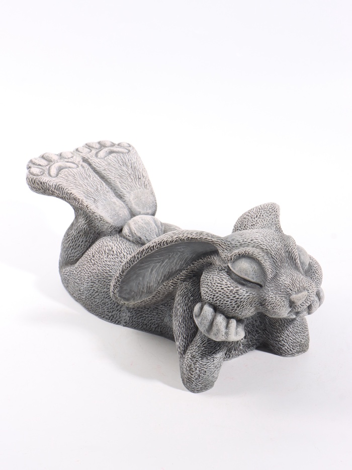 Фигурка декоративная «Заяц Людвиг», 35×15×13 см, серая