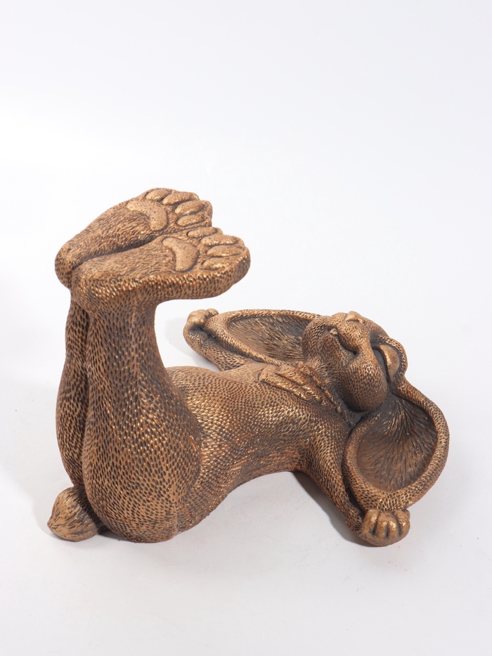 Фигурка декоративная «Заяц Модест» 27×27.5×20.5 см, бронза