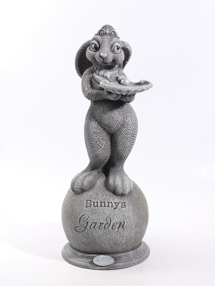 Фигурка декоративная «Зайка Октавия», 20×20×53 см, серая