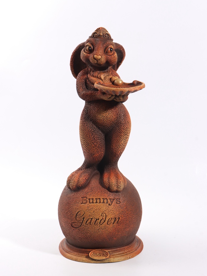 Фигурка декоративная «Зайка Октавия», 20×20×53 см, трюфельная