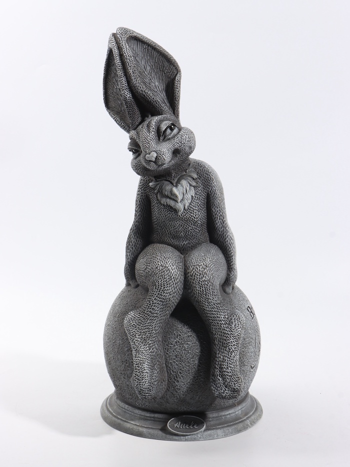Фигурка декоративная «Зайка Адель», 46.5×24×20 см, серая