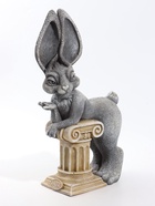 Фигурка декоративная «Зайка Диана», 11×25×42 см, серая - Фото 1