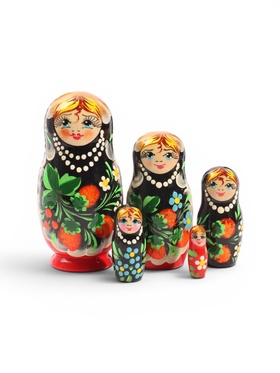 Матрешка «Барыня», 5 шт., h=11 см