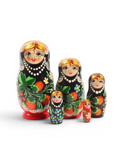 Матрешка «Барыня», 5 шт., h=11 см