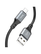 УЦЕНКА Кабель Hoco X92, MicroUSB - USB, 2.4 А, 3 м, оплётка силикон, чёрный - Фото 2