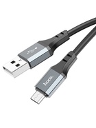 УЦЕНКА Кабель Hoco X92, MicroUSB - USB, 2.4 А, 3 м, оплётка силикон, чёрный - Фото 5