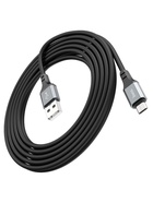 УЦЕНКА Кабель Hoco X92, MicroUSB - USB, 2.4 А, 3 м, оплётка силикон, чёрный - Фото 6