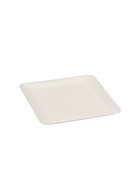 УЦЕНКА Подсвечник плоский «Тарелка квадро», металл, 12.6×12.6×1.3 см, белый - Фото 2