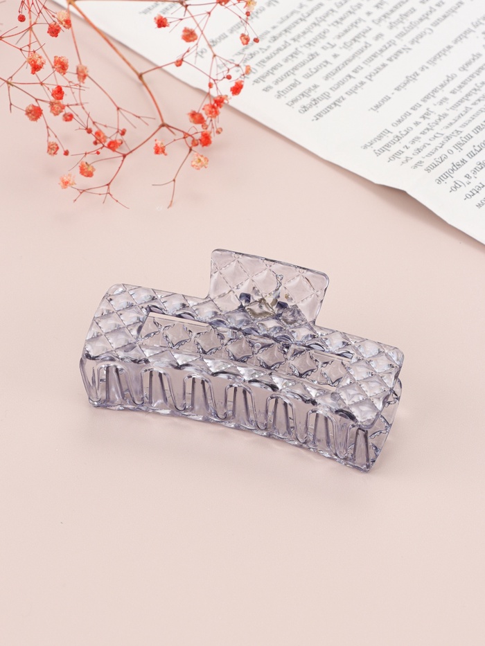 Краб для волос «Мариэтта» прямой, 10×4 см, микс