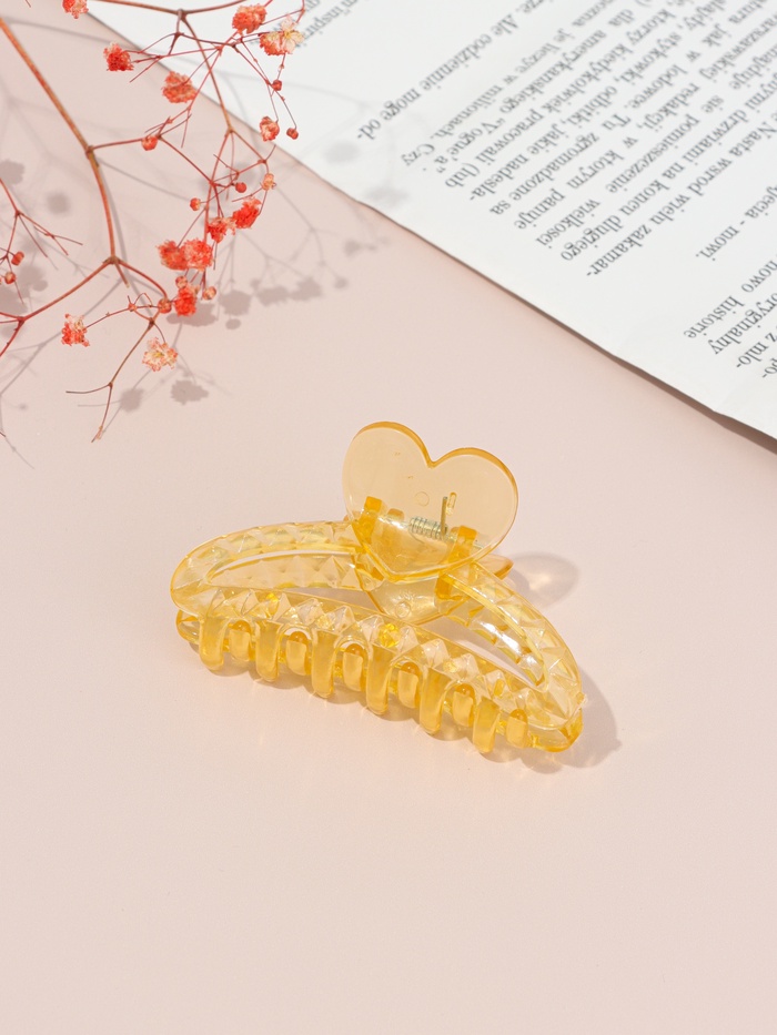Краб для волос «Мариэтта» дуга сердце, 7.5×4 см, микс