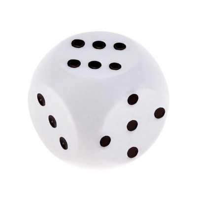 Кубики игральные, 1.5×1.5 см, белые