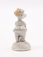 Фигурка декоративная «Коза с подсолнухами», 9×4 см, серая - Фото 4