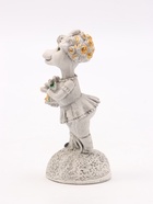 Фигурка декоративная «Коза с подсолнухами», 9×4 см, серая - Фото 5