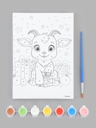 Картина по номерам на холсте с подрамником «Козлик», 21×15 см - Фото 2