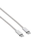 Кабель Type-C-Type-C, 3 А, 1.8 м, TPE, серый 11030296
