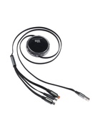 Кабель Type-C-Type-C, 2 А, Type-C-microUSB, lighting, с подставкой, 3 А, 1 м, чёрный - Фото 4