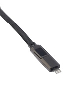 Кабель Type-C - USB, Type-C, 3 А, 10 см, чёрный - Фото 3