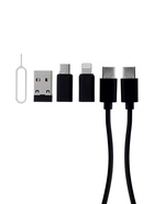 Набор переходников для гаджетов, type-c, usb, microUSB, lighting, игла - Фото 3