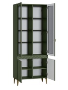 Шкаф - витрина «Марион», 801×369×2000 мм, зелёный - Фото 2