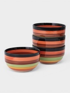 Салатники Доляна «Индия», набор 4 шт., 600 мл, 13.5×6.5 см, керамика, разноцветные - Фото 1