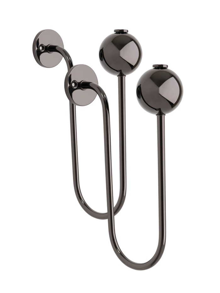 Крючок - держатель для штор CAPPIO KS056, черный никель, 2 шт.