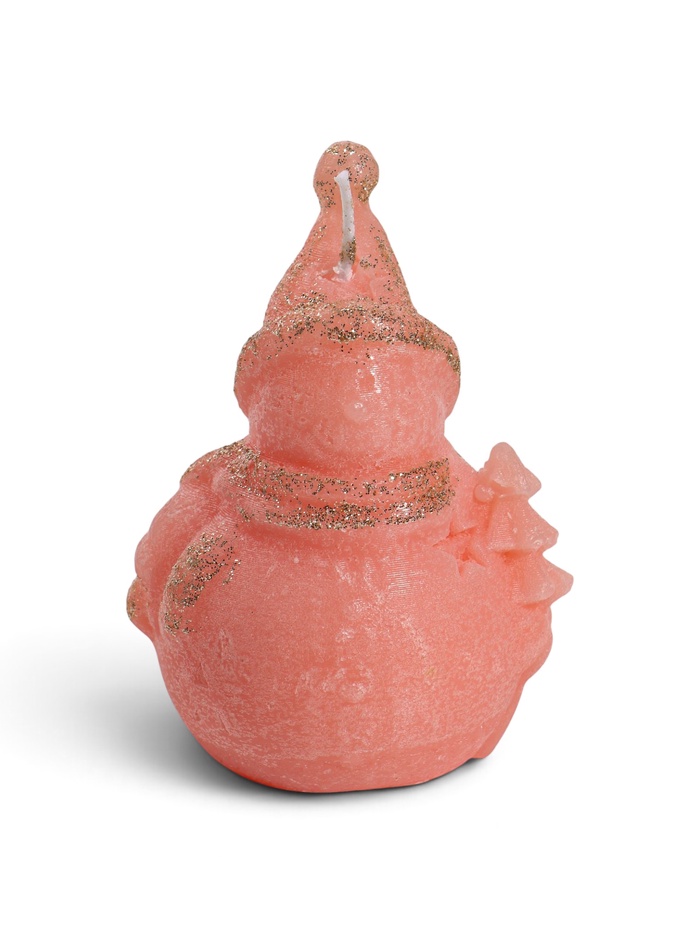 Свеча новогодняя «Снеговик с ёлочкой», 6.1×5×9 см, 4 ч