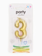 Свеча для торта «Легенда», цифра 3 - Фото 5