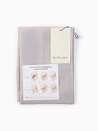 Чалма - тюрбан для волос MINAKU, 25×68 см, тенсель, светло-серая - Фото 9