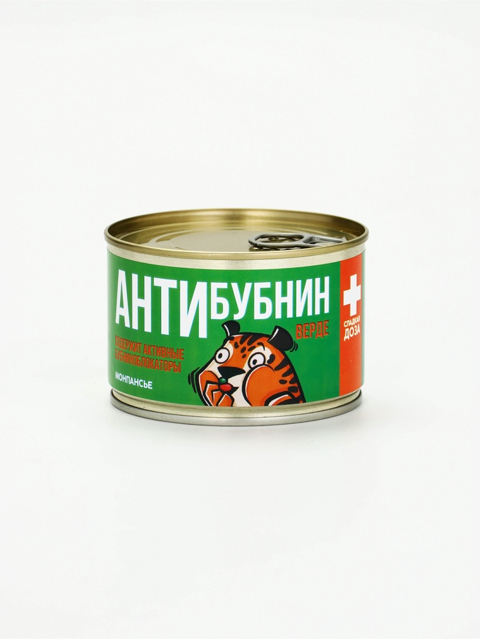 Монпансье в консервной банке «Антибубнин», 1 шт. х 150 г