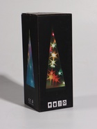 УЦЕНКА Фигурка световая RISALUX «Звездная пирамида», LED-ночник, RGB, от батареек 3ААА, USB, 9×9×26.5 см - Фото 4