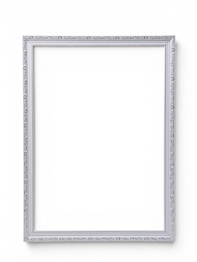 Рама для картин и зеркал Artex Bray, 50×70 см, пластик, белая с серебром