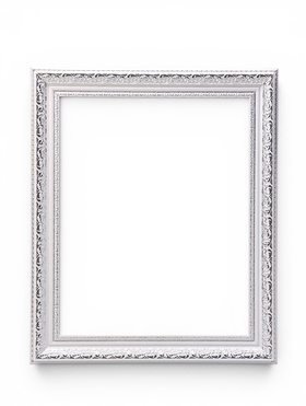 Рама для картин и зеркал Elegance de Lumi, 40×50 см, пластик, белая с серебром