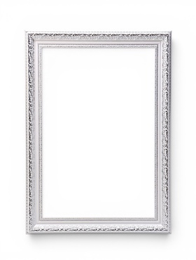 Рама для картин и зеркал Elegance de Lumi, 40×60 см, пластик, белая с серебром
