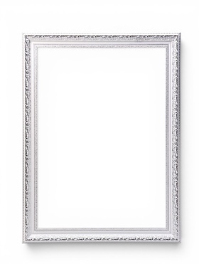 Рама для картин и зеркал Elegance de Lumi, 50×70 см, пластик, белая с серебром