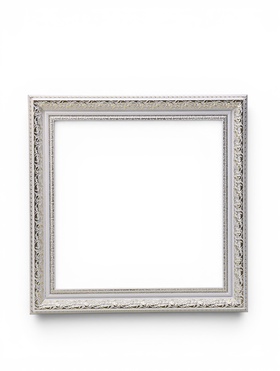 Рама для картин и зеркал Elegance de Lumi, 40×40 см, пластик, белая с золотом