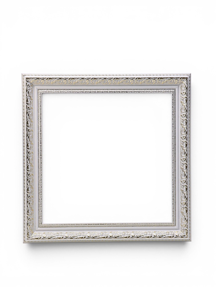 Рама для картин и зеркал Elegance de Lumi, 40×40 см, пластик, белая с золотом