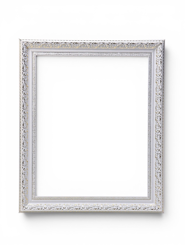 Рама для картин и зеркал Elegance de Lumi, 40×50 см, пластик, белая с золотом