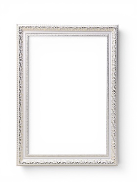 Рама для картин и зеркал Elegance de Lumi, 40×60 см, пластик, белая с золотом