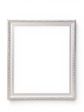 Рама для картин и зеркал Elegance de Lumi, 50×60 см, пластик, белая с золотом