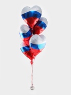 Воздушные шары фольгированные 18" «Сердце Триколор», набор 5 штук - Фото 4