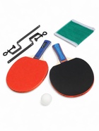 УЦЕНКА Набор для настольного тенниса BOSHIKA Training 1*: 2 ракетки 1 мяч, сетка, крепление, МИКС (нет 2 мячей) - Фото 1