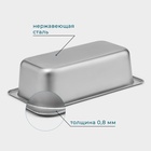 УЦЕНКА Гастроёмкость GN 1/3 Hanna Knövell, 100 мм, 32.5×17.6×10 см, толщина 0.6 мм, нержавеющая сталь - Фото 2